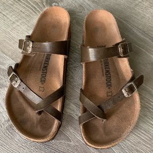 BIRKENSTOCK “Mayari” Bronze Sandals